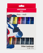 AMSTERDAM COLORI ACRILICI 12X20ML PAESAGGIO URBANO
