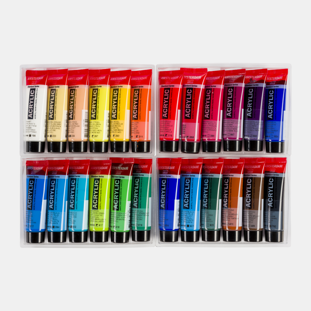 AMSTERDAM COLORI ACRILICI 24X20ML