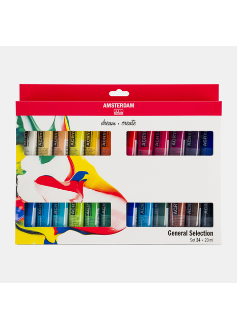 AMSTERDAM COLORI ACRILICI 24X20ML