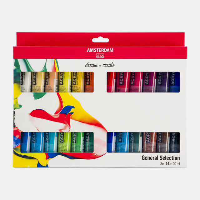 AMSTERDAM COLORI ACRILICI 24X20ML