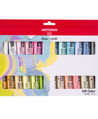 AMSTERDAM COLORI ACRILICI 24X20ML SOFT COLORS