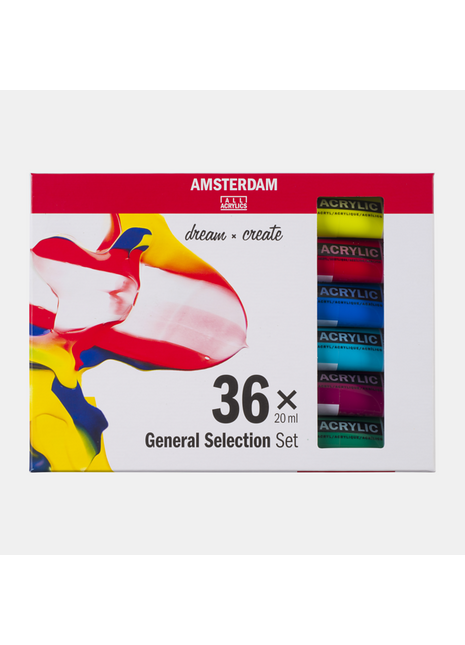 AMSTERDAM COLORI ACRILICI 36X20ML