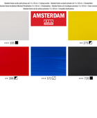 AMSTERDAM COLORI ACRILICI 5X120ML PRIMARY + 3 DOSATORI