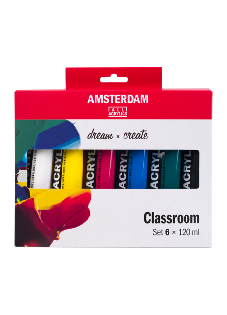 AMSTERDAM COLORI ACRILICI 6X120ML