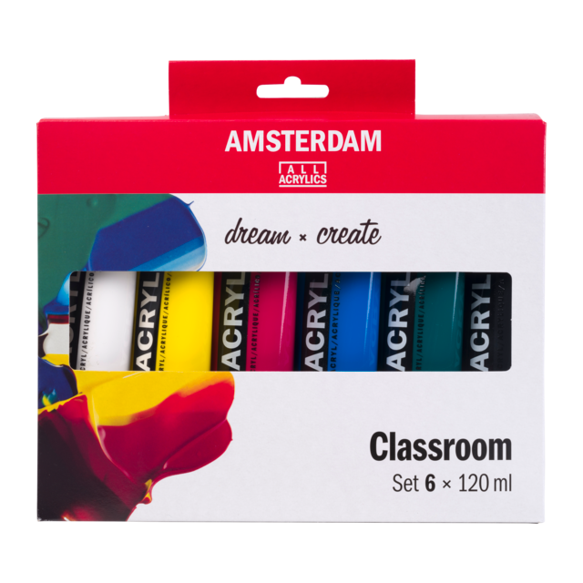 AMSTERDAM COLORI ACRILICI 6X120ML