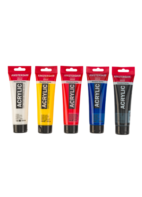 AMSTERDAM COLORI ACRILICI 5X120ML MIXING