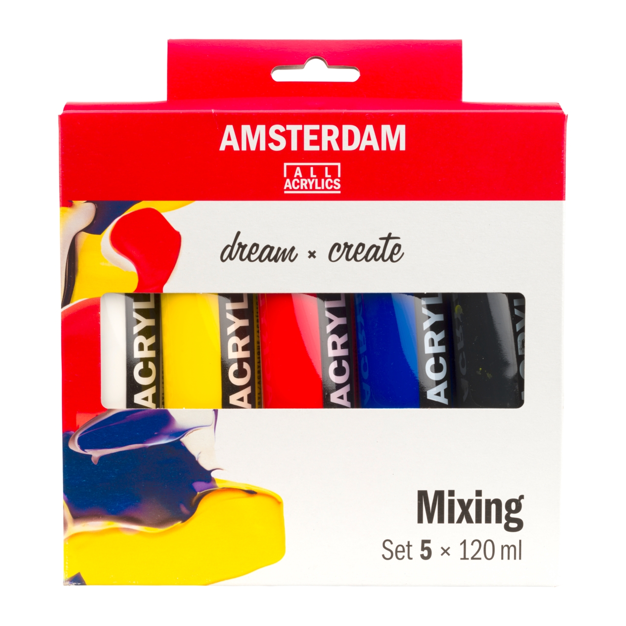 AMSTERDAM COLORI ACRILICI 5X120ML MIXING