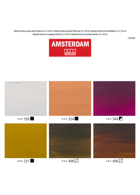 AMSTERDAM COLORI ACRILICI SET RITRATTO