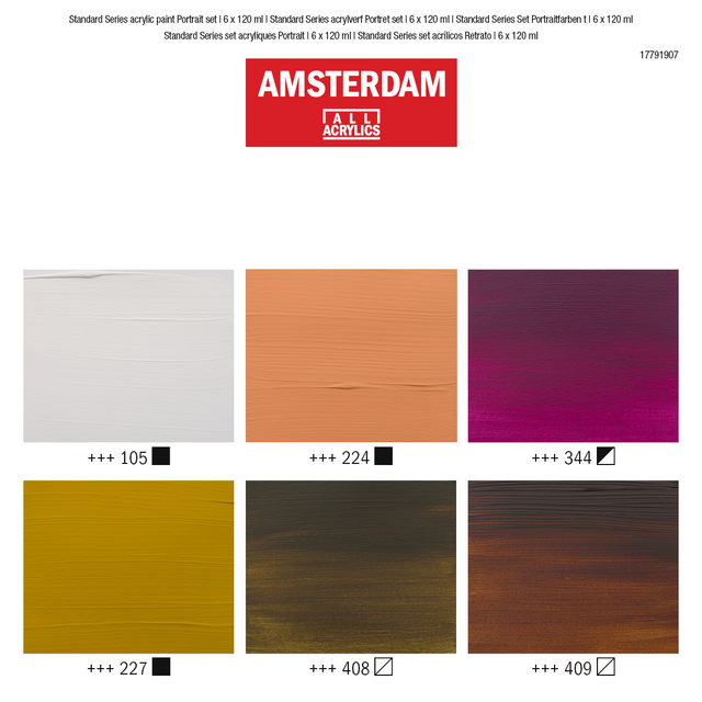 AMSTERDAM COLORI ACRILICI SET RITRATTO