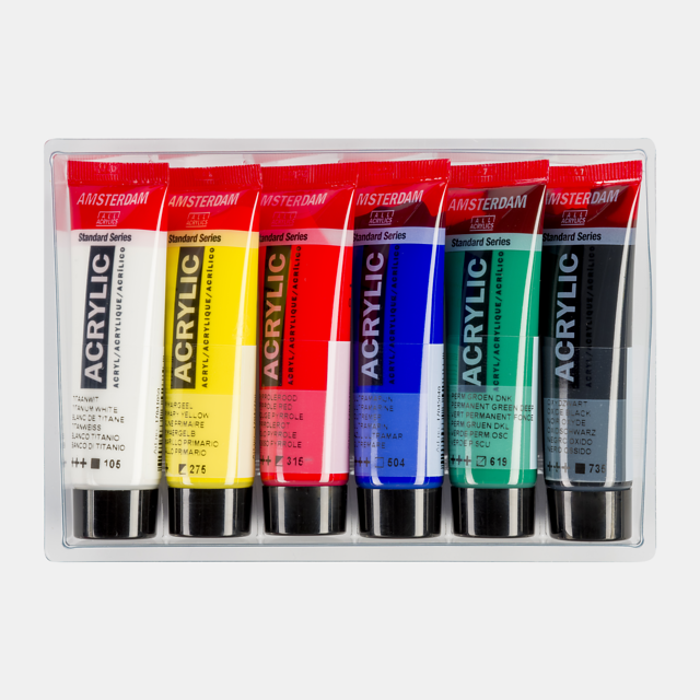 AMSTERDAM COLORI ACRILICI 6X20ML