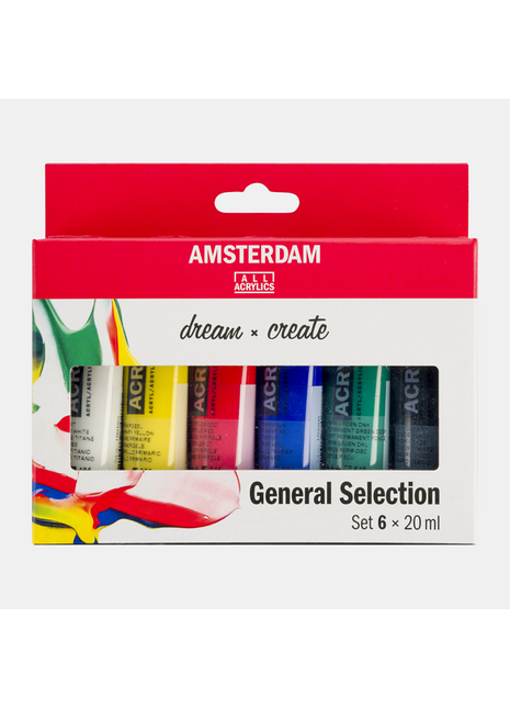AMSTERDAM COLORI ACRILICI 6X20ML