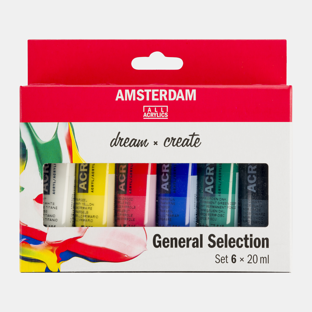 AMSTERDAM COLORI ACRILICI 6X20ML