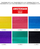 AMSTERDAM COLORI ACRILICI 6X20ML METALLIC