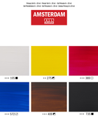 AMSTERDAM COLORI ACRILICI 6X20ML PRIMARI