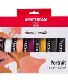 AMSTERDAM COLORI ACRILICI SET RITRATTO