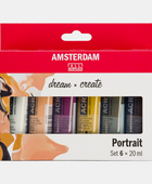 AMSTERDAM COLORI ACRILICI SET RITRATTO