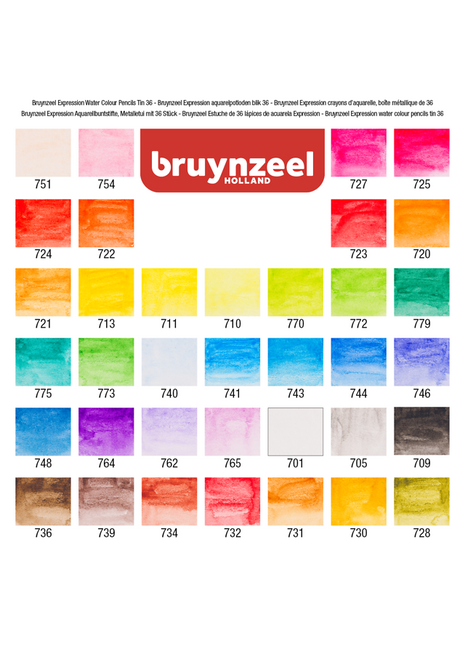 BR EXPRESSION WATERCOLOR SET 36