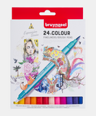 BR FINELINER/BRUSHPEN SET 24