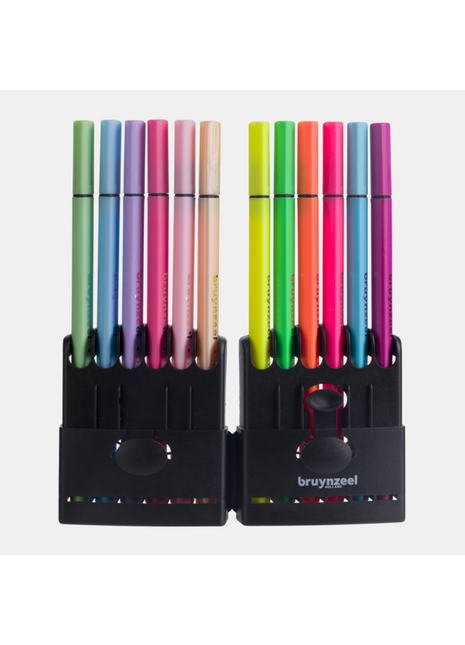 BR FINELINER NEON-PASTEL SET 12