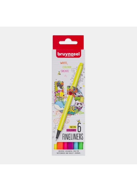 BR FINELINER NEON SET 6