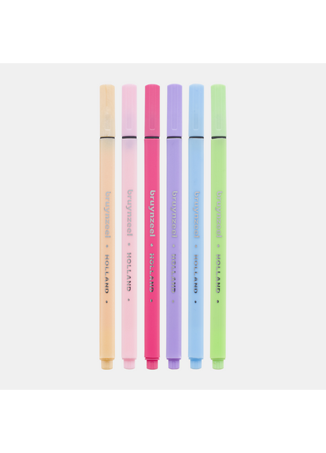 BR FINELINER PASTEL SET 6