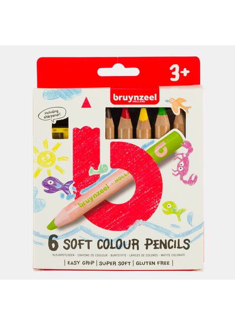 BR MATITE COLORATE SOFT SET 6