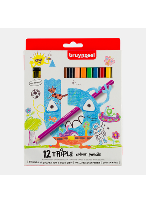 BR MATITE COLORATE TRIPLE SET 12