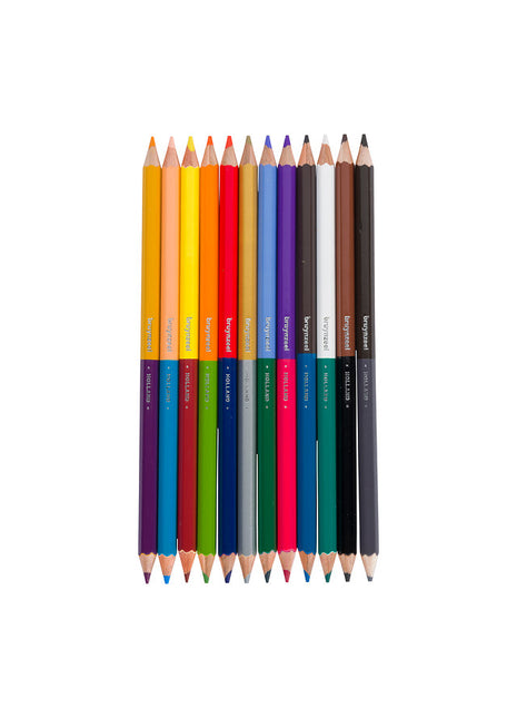 BR MATITE COLORATE DOPPIA PUNTA SET 12