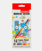 BR MATITE COLORATE DOPPIA PUNTA SET 12