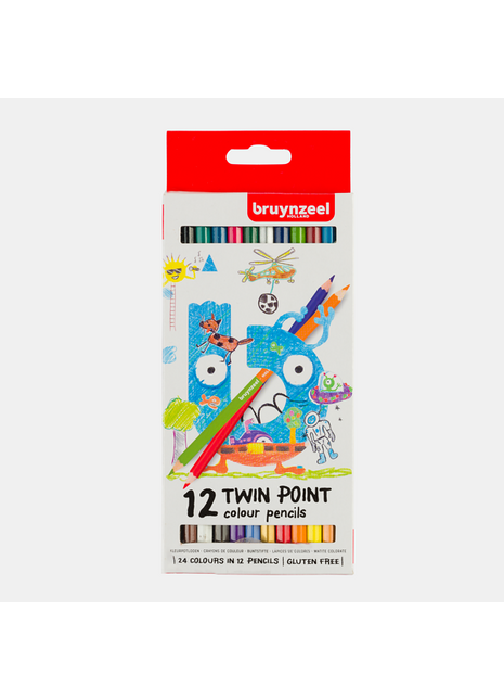 BR MATITE COLORATE DOPPIA PUNTA SET 12