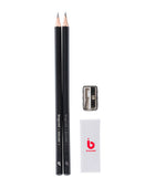 BR MATITE GRAFITE SET 2 GOMMA+TEMPERINO