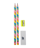 BR MATITE GRAFITE NEON SET 2 GOMMA+TEMPERINO