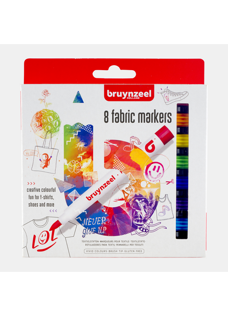 BR PENNARELLI PER TESSUTO SET 8