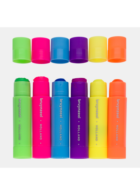 BR SOLID STICK SET 6 NEON