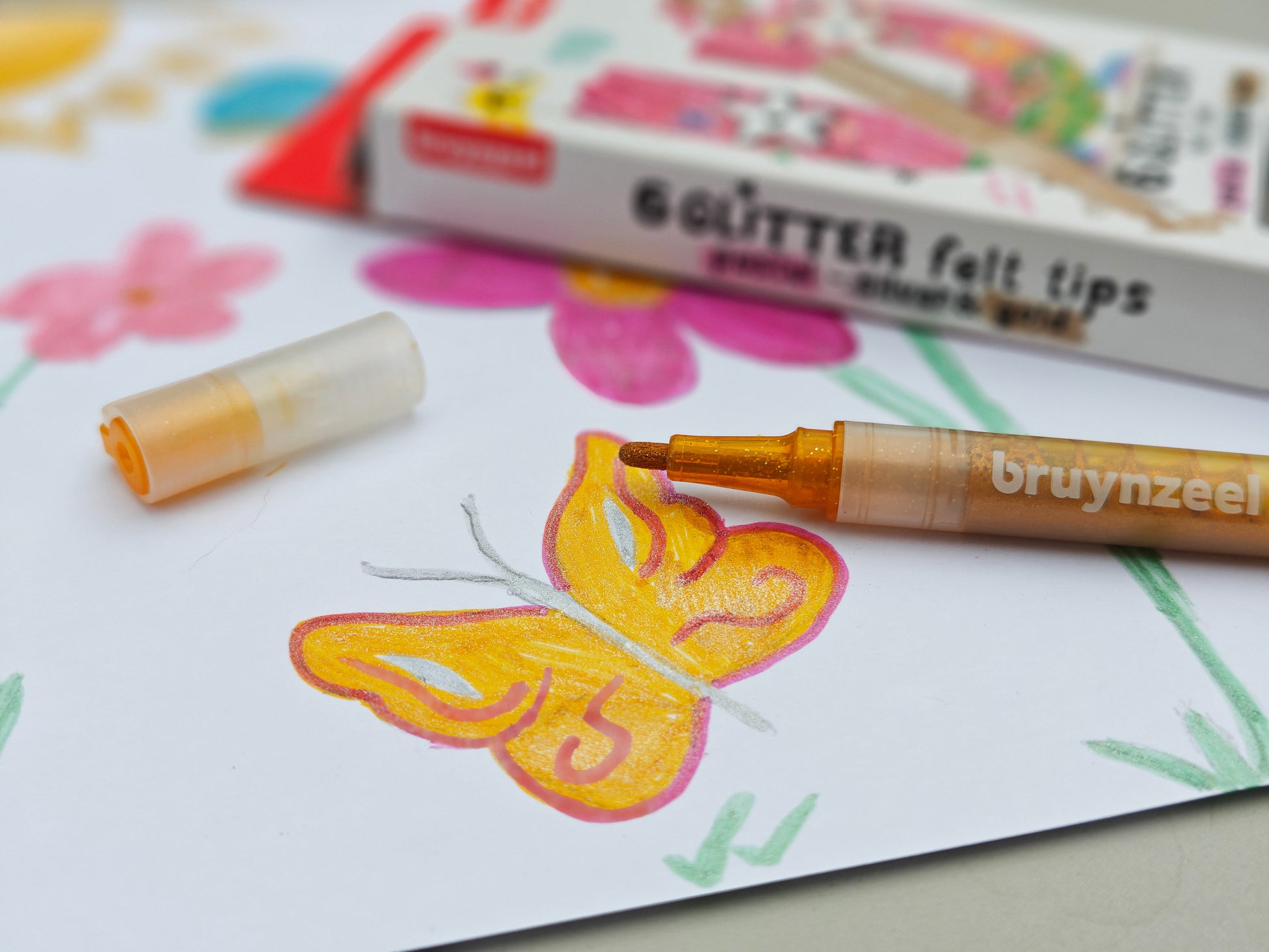 Bruynzeel Pennarelli Glitter set 6