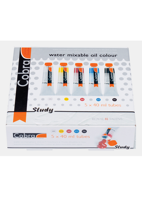 COBRA COLORI AD OLIO IDROSOLUBILI STUDY SET 5X40ML