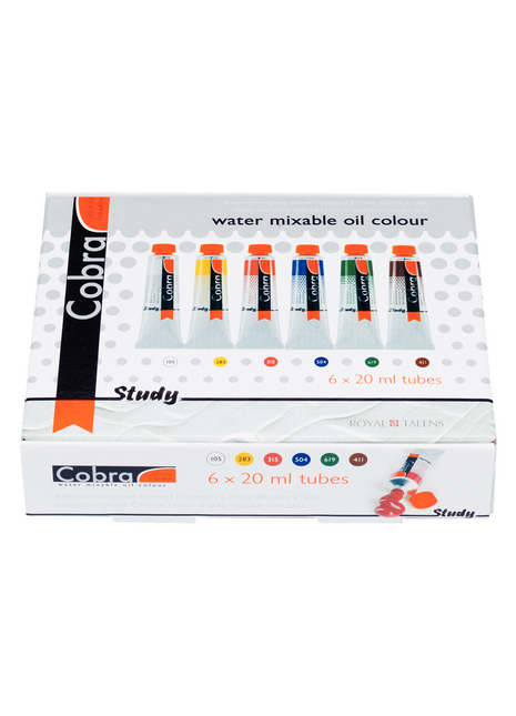 COBRA COLORI AD OLIO IDROSOLUBILI STUDY SET 6X20ML