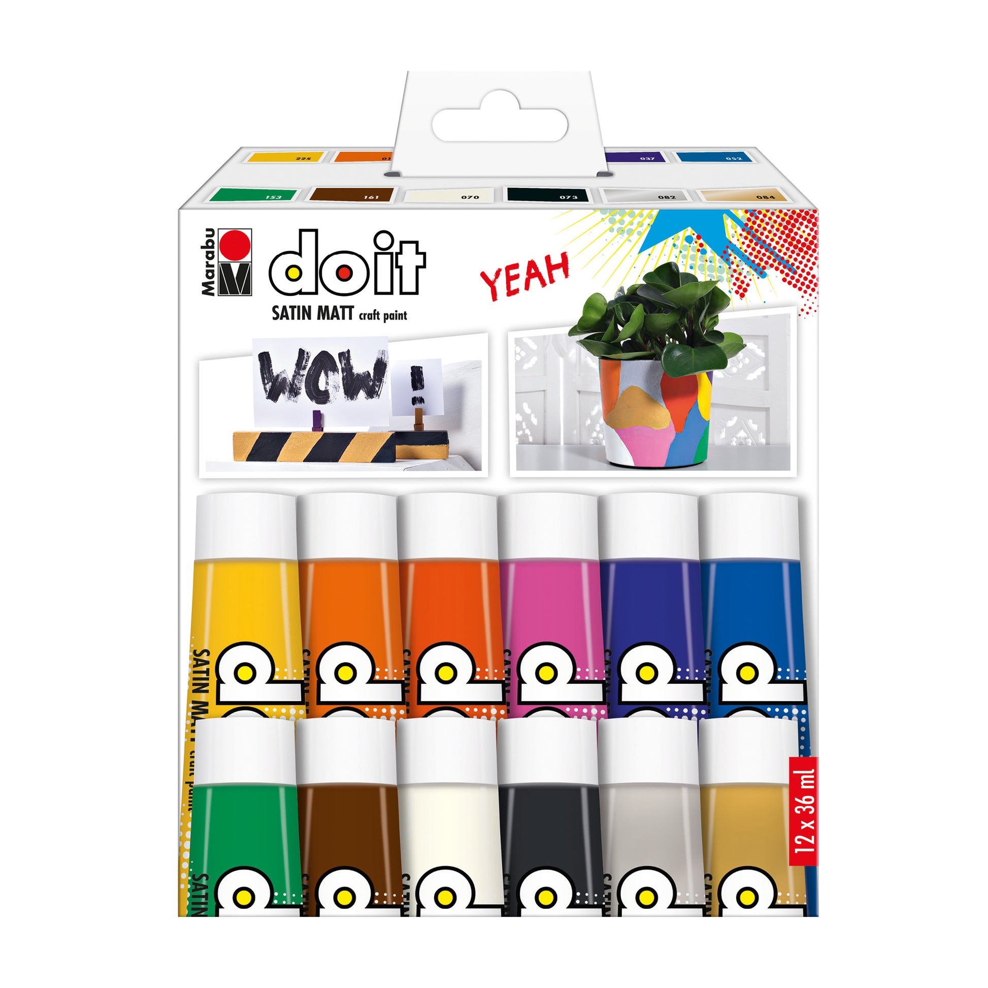 DO IT CRAFT PAINT COLORE ACRILICO SET 12