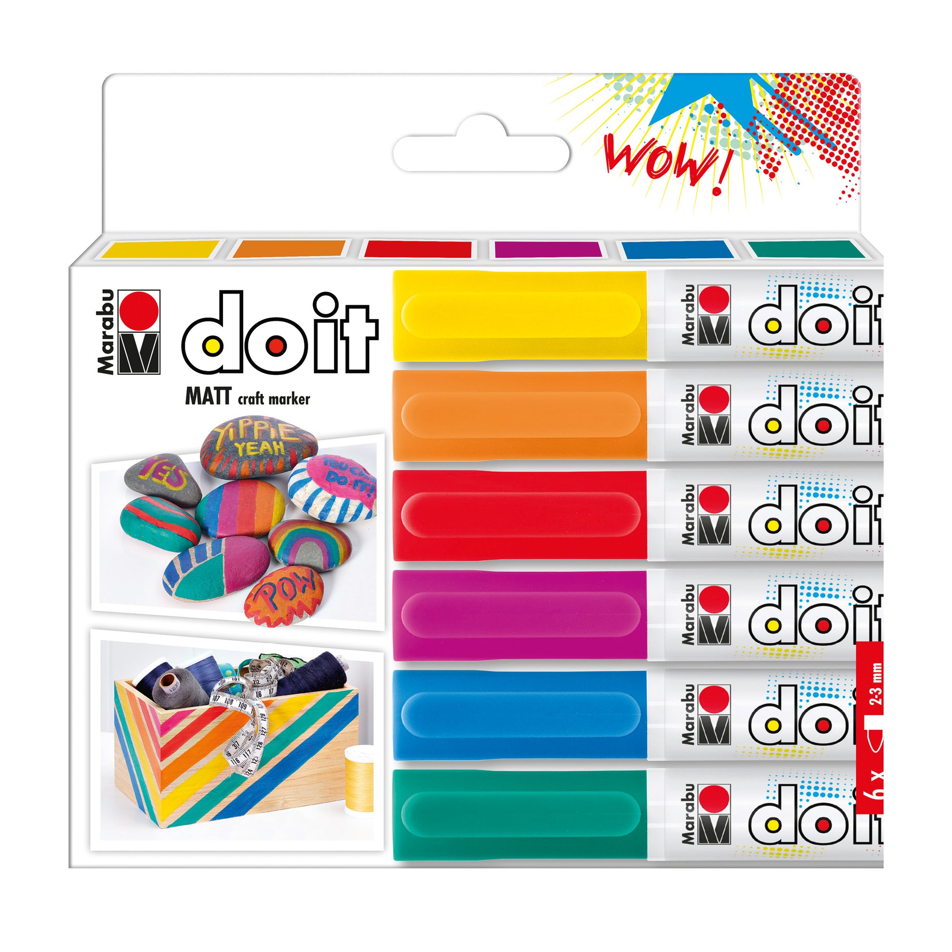 DO IT CRAFT PENNARELLO COLORE ACRILICO SET 6