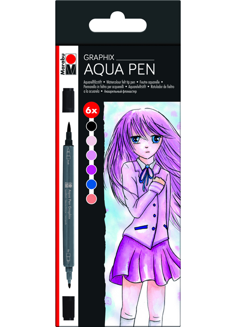 MA AQUA PEN GRAPHIX SET 6 MANGA