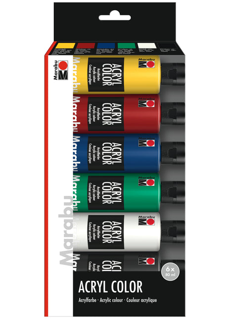 MA ACRYL COLOR 6 X 80 ML