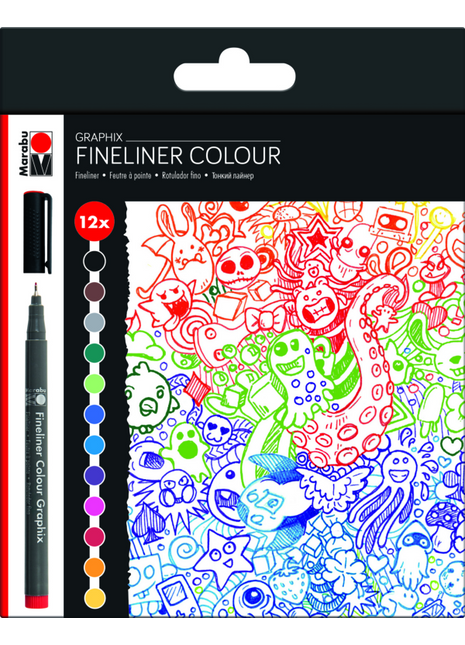 MA FINELINER COLOUR GRAPHIX SET 12
