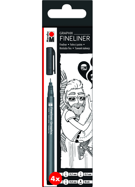MA FINELINER COLOUR GRAPHIX SET 4