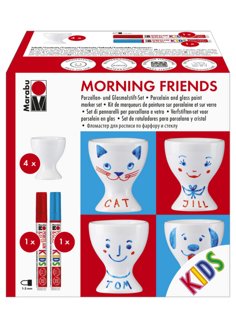 MA KIDS COLORI PER VETRO E CERAMICA MORNING FRIENDS