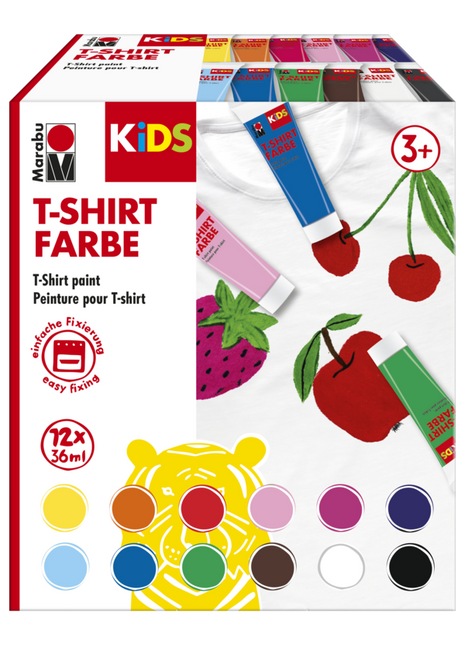MA KIDS COLORI PER TESSUTO SET 12 X 36 ML
