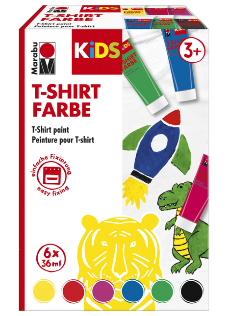 MA KIDS COLORI PER TESSUTO SET 6 X 36 ML