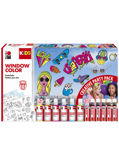 MA KIDS WINDOW COLOR SET PARTY