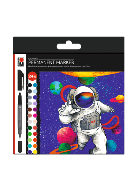 MA PERMANENT MARKER GRAPHIX SET 24