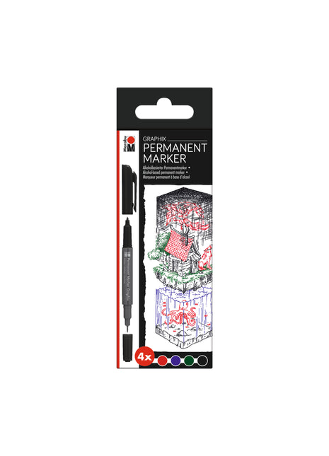 MA PERMANENT MARKER GRAPHIX SET 4