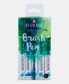 RT ECOLINE BRUSHPEN GREEN BLUE SET